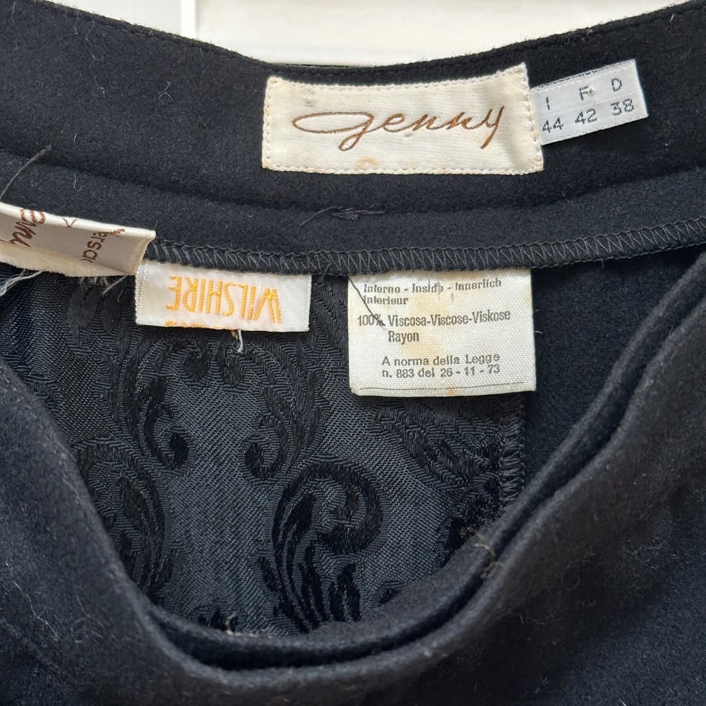 Vintage Genny Gianni Versace Wool Wrap Skirt Made In Italy - Picture 2 of 16